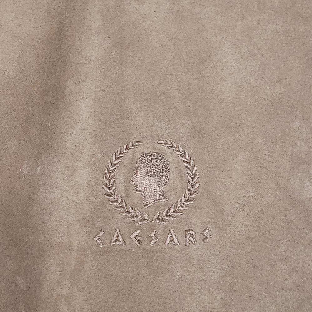 Vtg! CAESARS PALACE Bomber Jacket Mens Size XL Brown - Picture 4 of 9